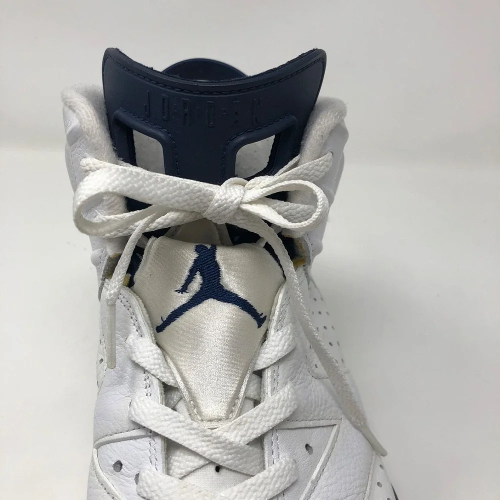 Nike Air Jordan 6 Retrom Midnight Navy Sneakers Mens 11.5 Streetwear Basketball